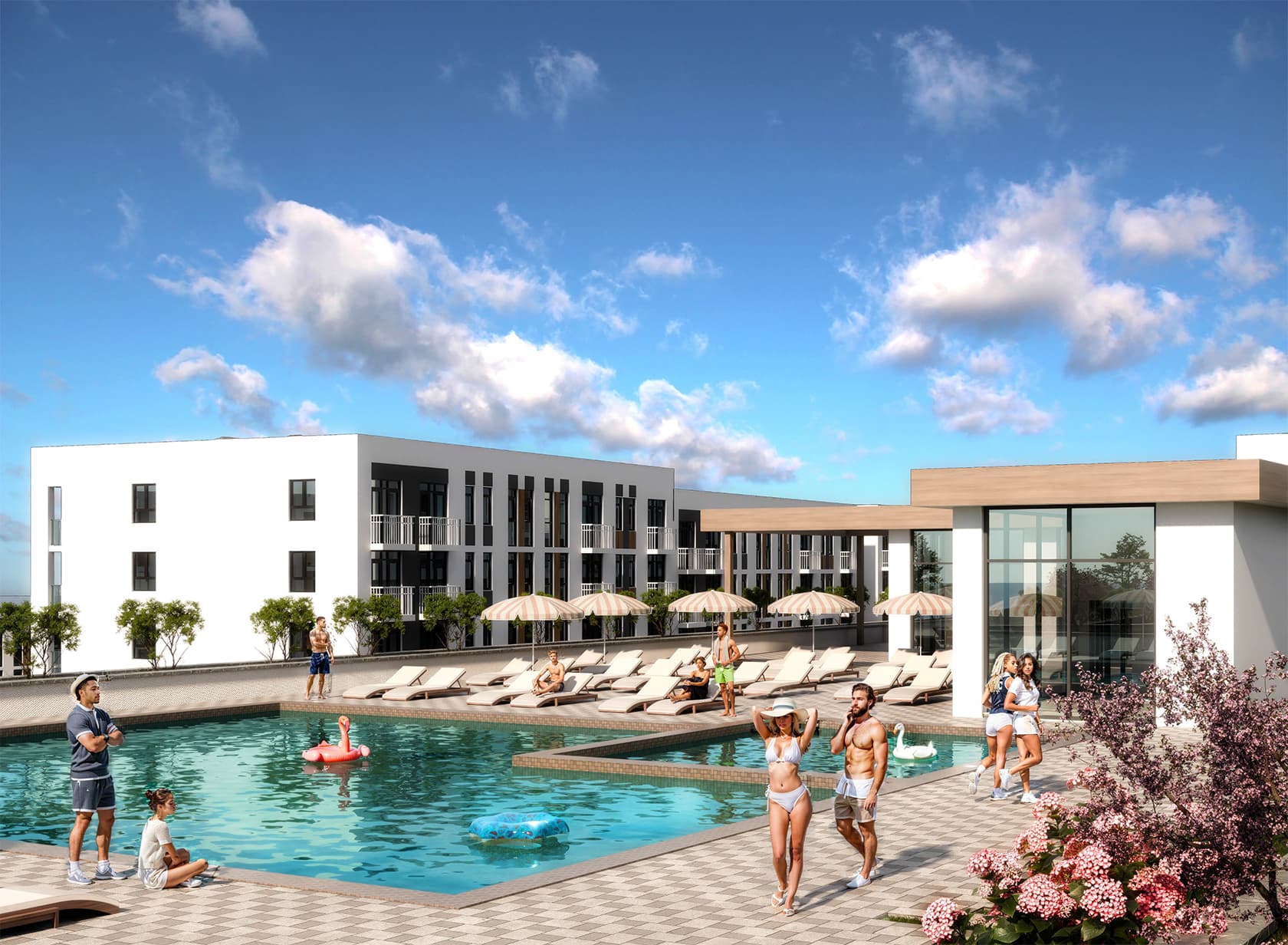 Архитектура и корпуса жилого комплекса Белый город